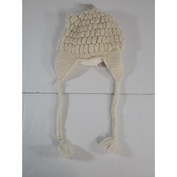 English Heritage Knit‎ Wool Beanie Hat Alpaca Llama Ear Flap Chin Tie Lined Tags - Picture 5 of 6